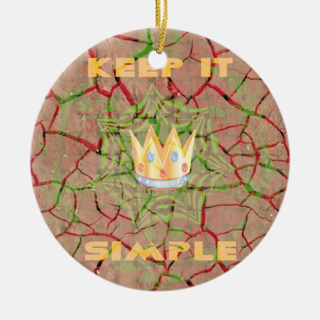 Hakuna matata ceramic tree decoration (Front)