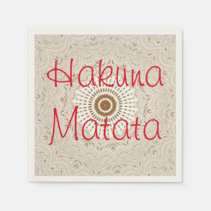 Hakuna Matata Christmas Party Cocktail Napkins