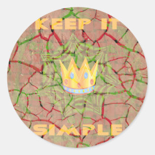 Hakuna matata classic round sticker