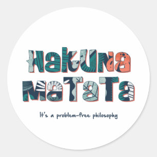 Hakuna Matata Classic Round Sticker