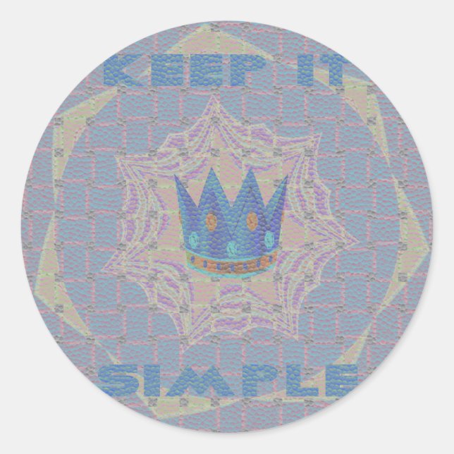 Hakuna matata classic round sticker (Front)