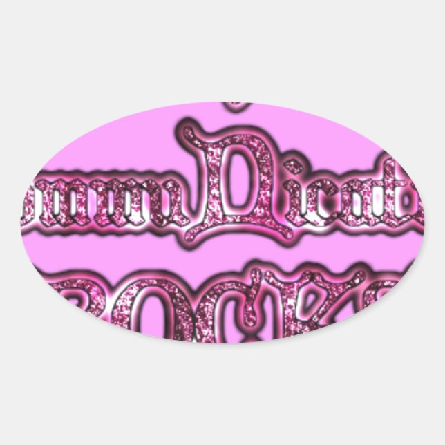 Hakuna Matata Communication ROCKS Art Print Oval Sticker (Front)