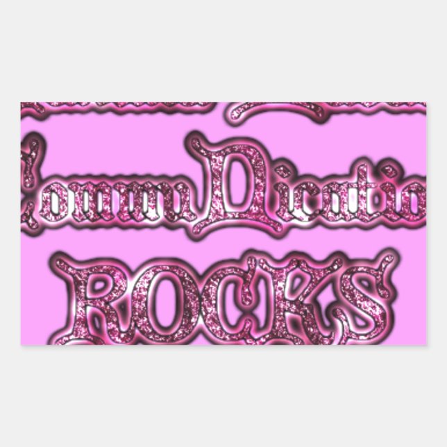 Hakuna Matata Communication ROCKS Art Print Rectangular Sticker (Front)