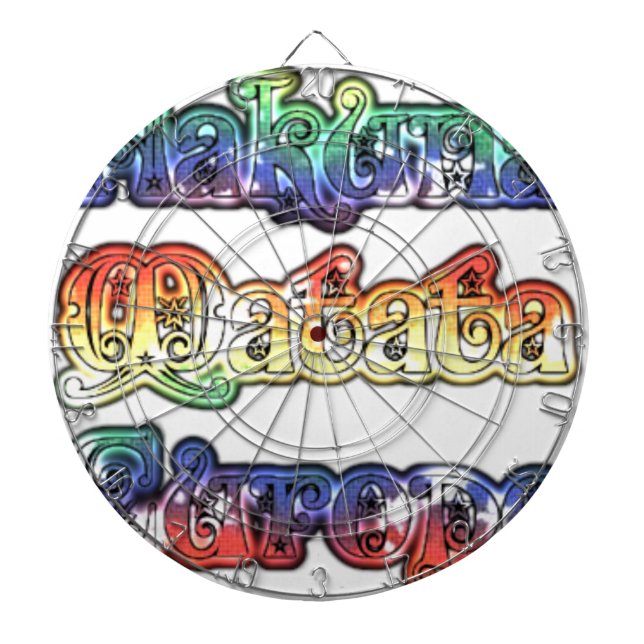 Hakuna Matata Europe Art Print/Graphic Dartboard (Front)