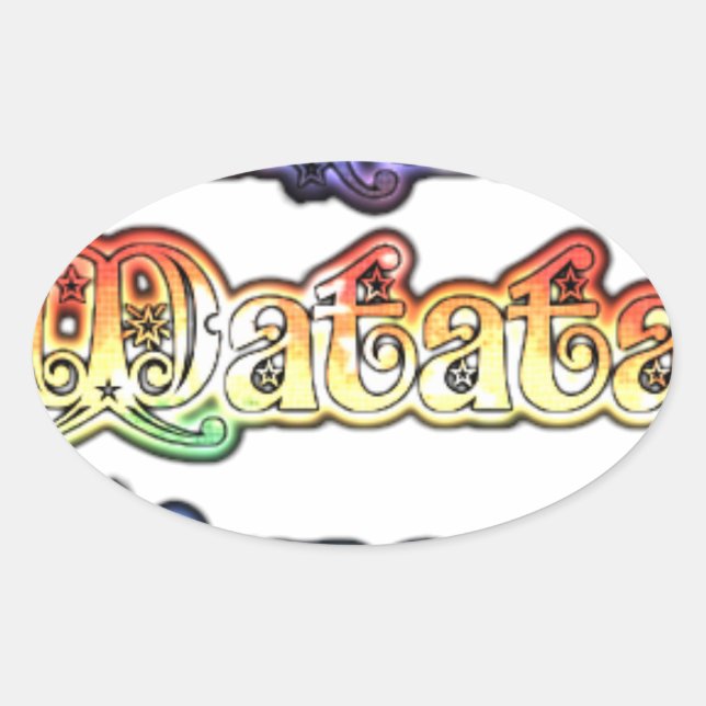 Hakuna Matata Europe Art Print/Graphic Oval Sticker (Front)