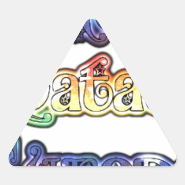 Hakuna Matata Europe Art Print/Graphic Triangle Sticker (Front)
