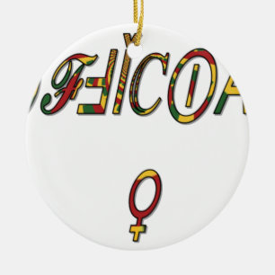 Hakuna Matata Female Official Gifts.png Ceramic Tree Decoration