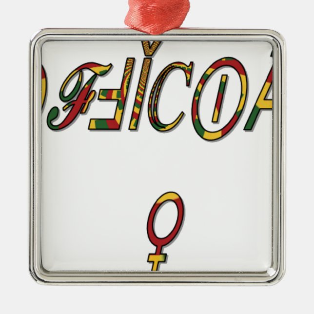 Hakuna Matata Female Official Gifts.png Metal Tree Decoration (Front)