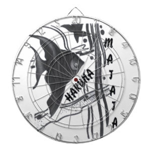 Hakuna Matata Fish Art Print Dartboard