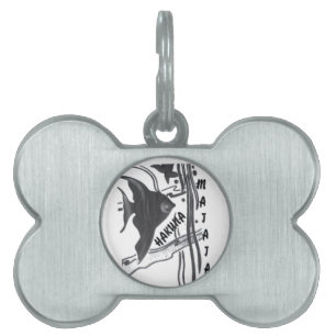 Hakuna Matata Fish Art Print Pet ID Tag