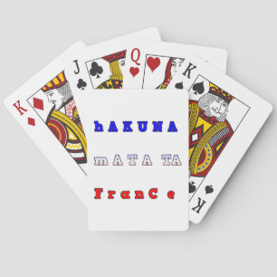 Hakuna Matata France Art Print/Graphic Playing Cards