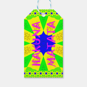 Hakuna Matata - Geometrical Global inspired custom Gift Tags