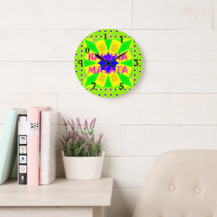 Hakuna Matata - Geometrical Global inspired custom Large Clock