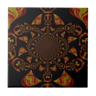 Hakuna Matata Gift Black Jamaica Pop Art. Tile