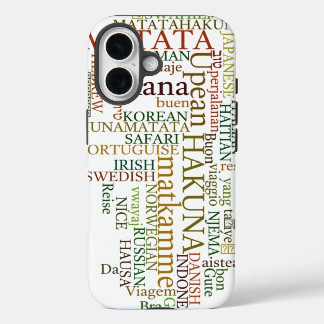 Hakuna Matata Gift Colour Case-Mate iPhone Case (Back)