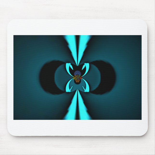 Hakuna Matata Gifts Blue Shield Mouse Mat (Front)