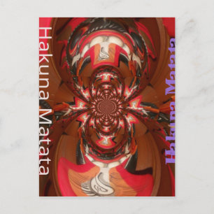 Hakuna Matata Gifts Haloween Special red Postcard