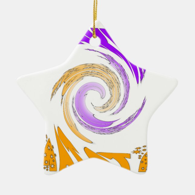 Hakuna Matata Gifts stars.png Ceramic Tree Decoration (Front)