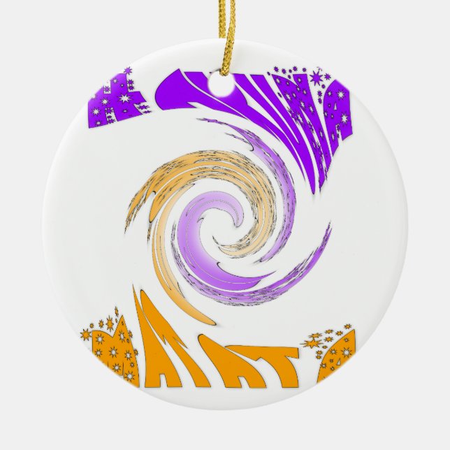 Hakuna Matata Gifts stars.png Ceramic Tree Decoration (Front)