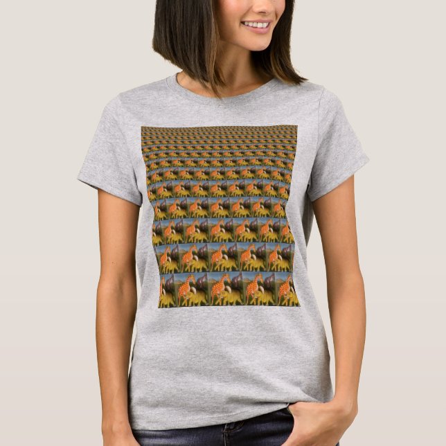 Hakuna Matata giraffe design T-Shirt (Front)