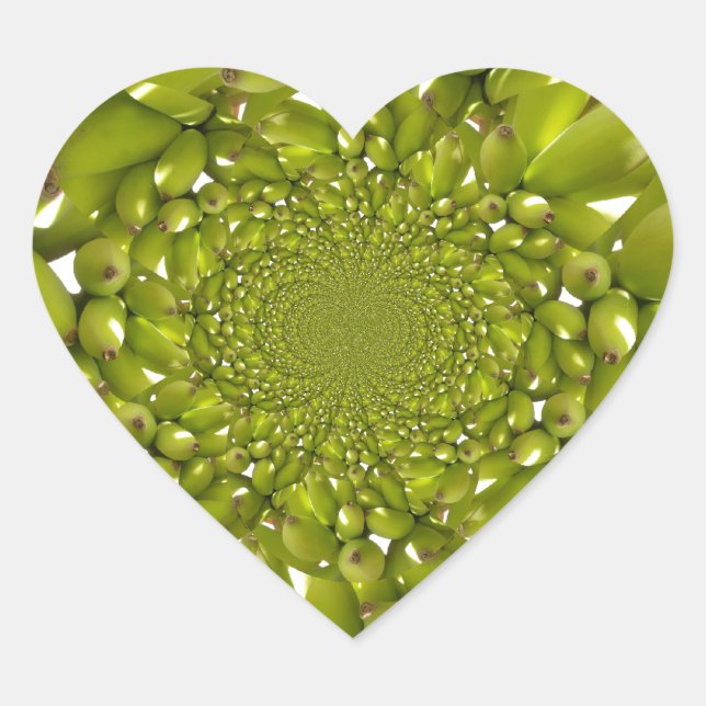 Hakuna Matata Going Bananas.jpg Heart Sticker (Front)