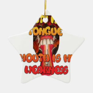 Hakuna Matata HAkuna Matata Big Mouth. Ceramic Tree Decoration