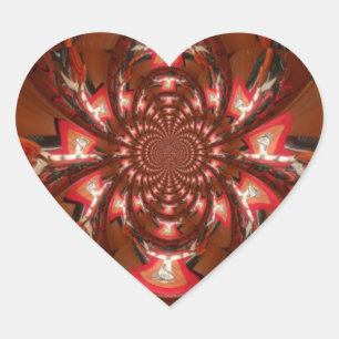 Hakuna Matata Halloween Mask Kaleidoscope Abstract Heart Sticker