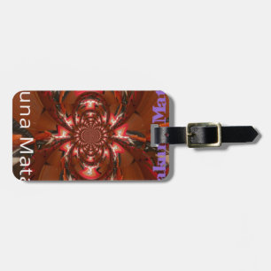 Hakuna Matata Halloween Mask Kaleidoscope Abstract Luggage Tag