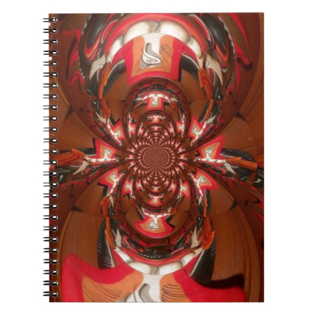 Hakuna Matata Halloween Mask Kaleidoscope Abstract Notebook (Front)