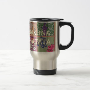 Hakuna Matata Hand Sign Art Print Travel Mug