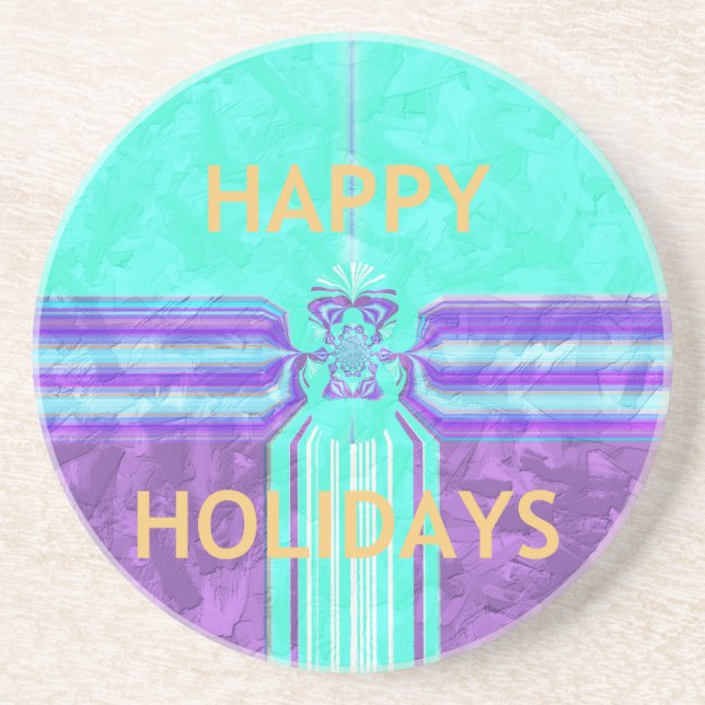 Hakuna Matata Happy Holidays Coaster (Front)