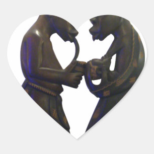 Hakuna Matata Having fun Old School is the best Heart Sticker