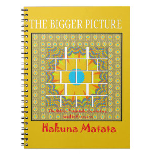 Hakuna Matata Hidden Potentials graphic art patter Notebook