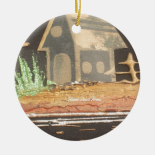 Hakuna Matata Home Sweet Home inspiration quote.jp Ceramic Tree Decoration