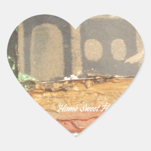 Hakuna Matata Home Sweet Home inspiration quote.jp Heart Sticker