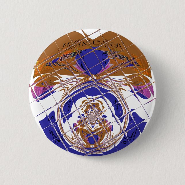 Hakuna Matata I love  Ethiopia Colour design.png 6 Cm Round Badge (Front)