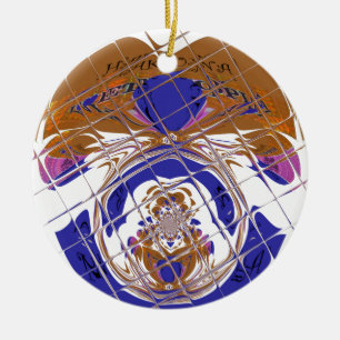 Hakuna Matata I love  Ethiopia Colour design.png Ceramic Tree Decoration