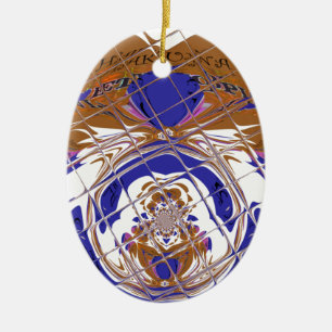 Hakuna Matata I love  Ethiopia Colour design.png Ceramic Tree Decoration