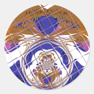 Hakuna Matata I love Ethiopia Colour design.png Classic Round Sticker