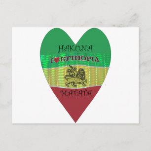 Hakuna Matata I love Ethiopia Colours.png Postcard