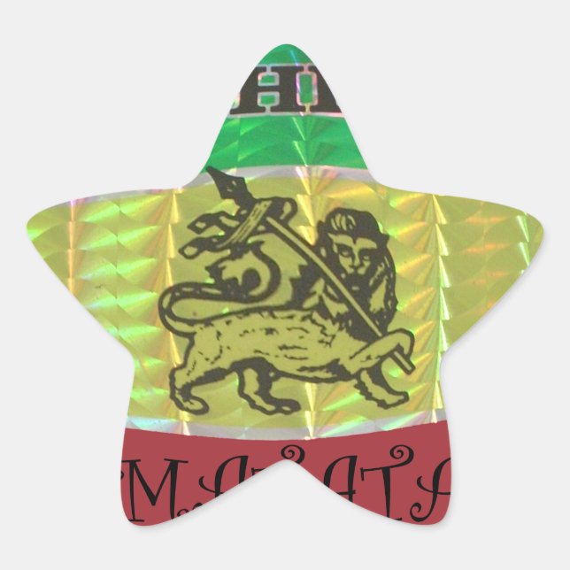 Hakuna Matata I love Ethiopia Colours.png Star Sticker (Front)