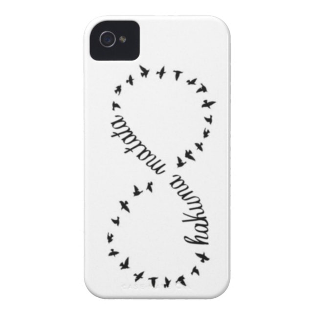 Hakuna Matata infinity symbol iphone 4/4s case (Back)