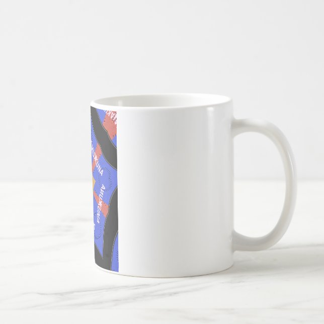 Hakuna Matata Iridiscent Blue Coffee Mug (Right)