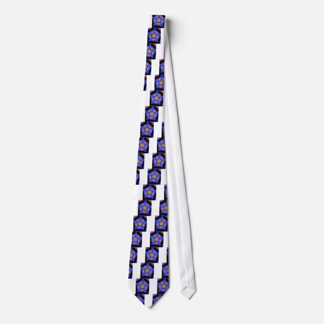 Hakuna Matata Iridiscent Blue Tie (Front)