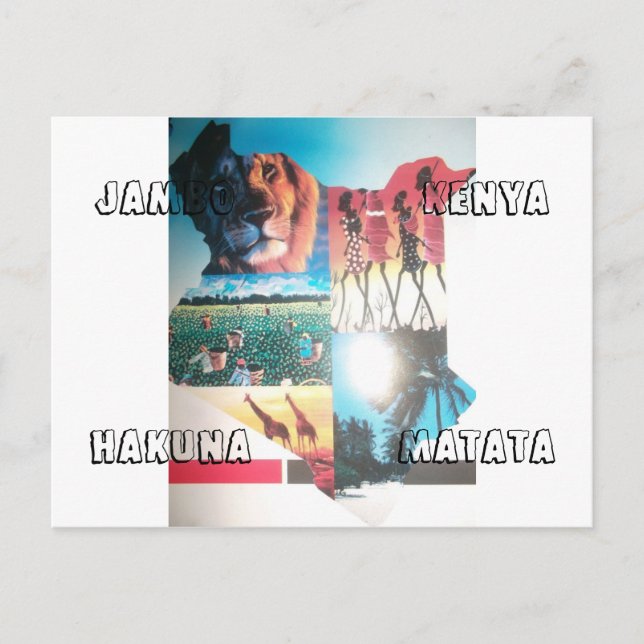 Hakuna Matata Jambo Kenya Postcard Horizontal Temp (Front)