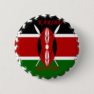 Hakuna matata Karaibu Kenya 6 Cm Round Badge