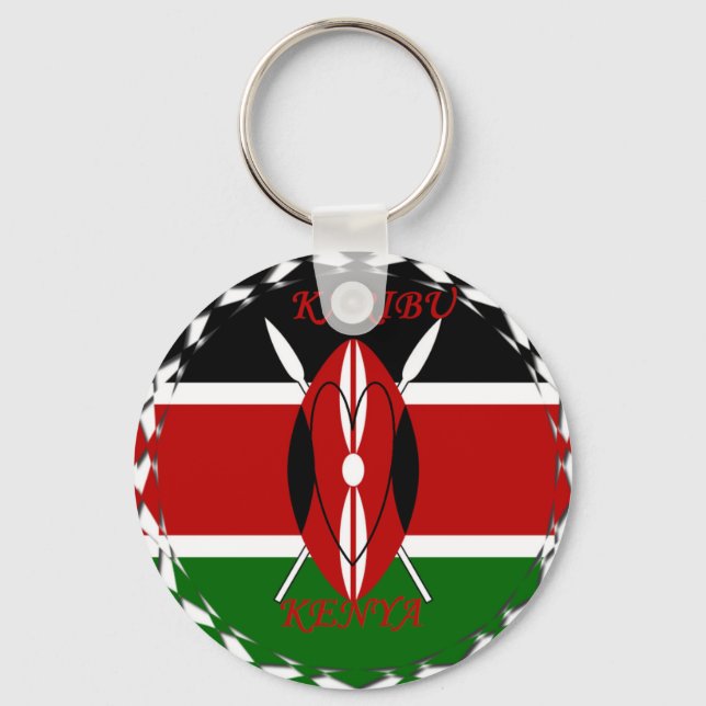 Hakuna matata Karaibu Kenya Key Ring (Front)