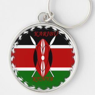 Hakuna matata Karaibu Kenya Key Ring