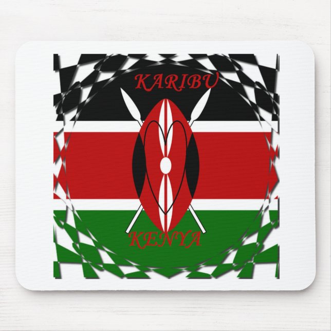 Hakuna matata Karaibu Kenya Mouse Mat (Front)