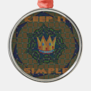 Hakuna matata keep it Simple Metal Tree Decoration